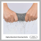 Microfiber Cleaning Cloth for Kitchen & households, Towels for Cars. (300gsm) (Pack of 24 Gray)