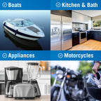 Metal Polish Cleaner and Chrome Marine Grade for Boats Cars Aluminum Stainless Steel (reformulated)