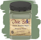 Dixie Belle Paint Company Chalk Finish Furniture Paint - Weeping Willow (32oz) - Matte Soft Green Chic Chalk Mineral DIY Furniture Paint