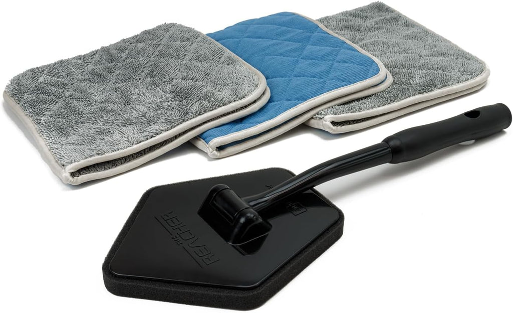 Autofiber The Reacher Glass Cleaning Kit w/Glass Flip Towels (Smooth/Twist)