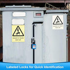 5pcs Blue Loto Locks Set - Keyed Different, 2 Keys Per Lock, OSHA Compliant Safety Padlocks for Electrical Lockout Tag Out Kits