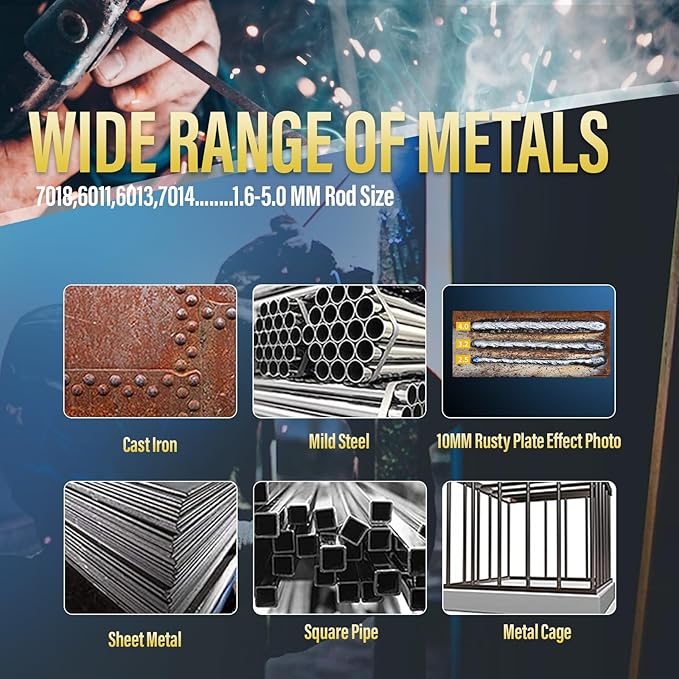 Welding Machine, 110V Plug, 200Amp Power,Beginner Welder With Display LCD Use Welding Rod Equipment Tools Accessorie