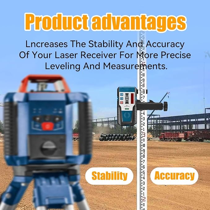 (2610A14960)(1608M0070F) Laser Receiver Bracket Clamp for LR 1, LR 1 G, and LR 2.