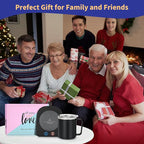 VOBAGA Coffee Mug Warmer with 15oz Mug Set, Electric Coffee Cup Warmer with Three Temperature Settings for Home Office Desk, Smart Coffee Warmer Plate with Auto Shut Off for Cocoa Tea Milk Candles