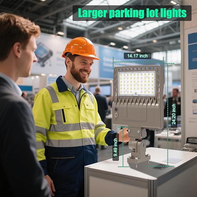 BBESTLED 200 Watts Outdoor LED Lights for Parking Lot Commercial, LED Parking lot Lights Adjustable Wattage Arm Mount Industrial UL DLC Listed 30000LM IP65 5000K 100-277VAC, LED Shoebox Pole Light
