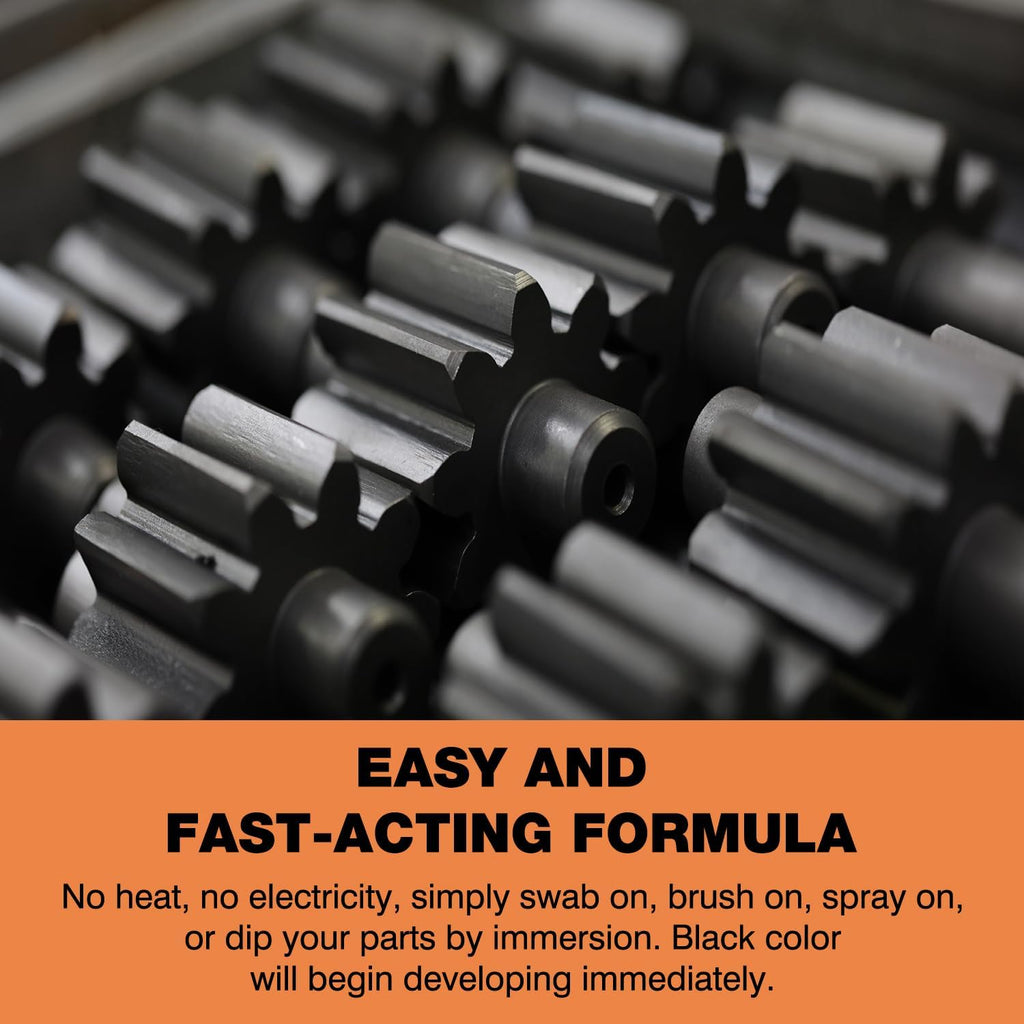 Black Oxide Coating Kit - Black Oxide Solution, Versatile Blackening Solution for Iron and Steel - Not Suitable for Stainless Steel Surfaces (1 Quart)