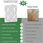 18x24x1 Air Filter 4 Pack, MERV 8 Pleated Dust Defense Air Filters Replacement for Air Conditioner & Furnace, Durable & Lightweight