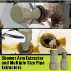 1.5'' Tub Drain Extractor, 8PCS Pipe Nipple Extractor Set with 1-inch Socket, Remove the Old, Broken, Stubborn, Rusted Drain Tub Bathtub Stopper, Strong Grab Plumbing with Storage Case