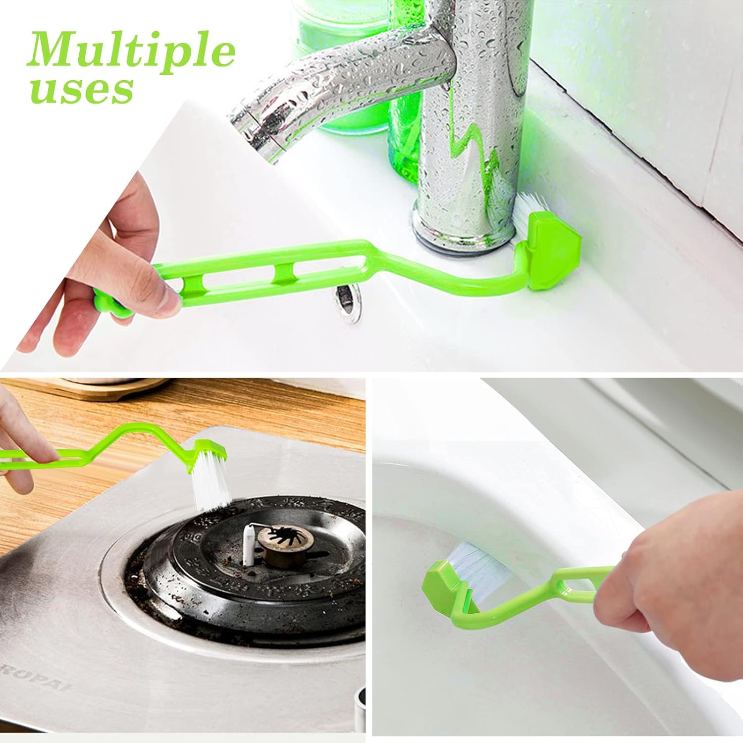 2Pcs Curved Toilet Bowl Brush Without Holder for Bathroom Deep Cleaning, Toilet Brush Durable Under The Rim Household Cleaning Brushes