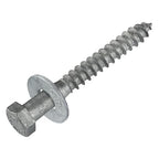 3/8 x 3 (50 Pack) Lag Screw Kit, 50 Screws and 50 washers, Hot Dip Galvanized, Meets ASME B18.2.1 Industrial/Commercial Grade by Makers Bolt