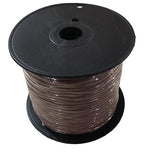 18/5 250ft Thermostat Wire- Brown - Solid Copper 18 Gauge, 5 Conductors - CL2 (ETL Listed) - Residential, Commercial and Industrial Rated (18/5, 250ft)