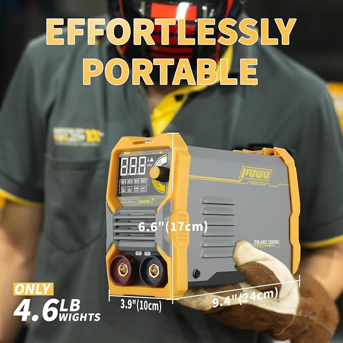 110V 135A Stick Welder Lift Tig Welder Digital Welding Machine with Overheat Protection,Electrode, Digital Screen, Quick Connector with Hot Start - MINI MMA Arc Welder