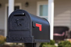ARCHITECTURAL MAILBOXES Gibraltar Mailboxes Arlington Large Capacity Galvanized Steel Textured Black, Post-Mount Mailbox, AR15B000