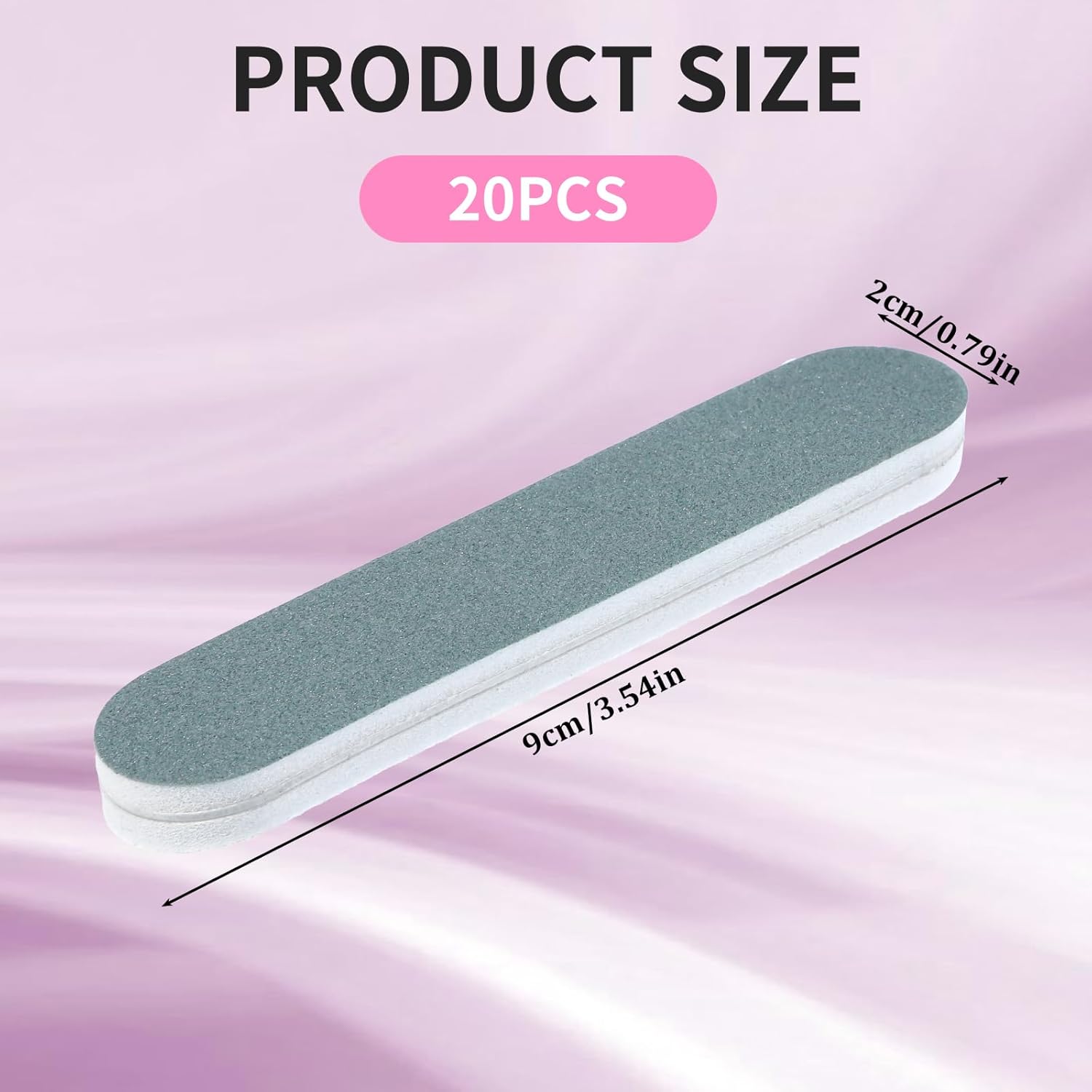 20 PCS Silver Polish Sticks, 3.54" Long Double-Sided Sanding Sticks Scratch Remover Polishing Cleaning Buffing Bars for Gold, Rose Gold, Copper, Alloy, Brass and Other Jewelry, Watches, Phone Screen