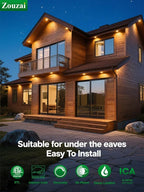 zouzai 6 inch 5CCT Gimbal Black Led Recessed Lights, 360°+90° Adjustable Directional Recessed Lighting, 2700K-5000K Dimmable Retrofit Eyeball Can Lights with Jbox, ETL&Energy Star(Black,6 Pack)