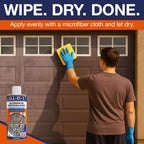 All-In-1 Aluminum Cleaner & Restoration Solution – Made in USA, Restores Faded Patio Furniture, Garage Doors, & Outdoor Fixtures, Aluminum Brightener & Restorer for All Painted Metal Surfaces, 16 OZ