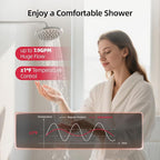 MIZUDO Natural Gas Tankless Water Heater Indoor Direct Vent, Max 7.9 GPM, 180,000 BTU, WiFi&APP Control CSA Certified Instant Hot On Demand Water Heater for Residential Whole House, Gen 3