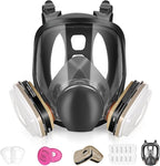 Full Face Respirator Mask - Gas Masks Survival Nuclear and Chemical with Filters.