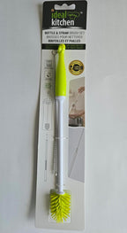 Bottle Brush Set 2-Pack – Cup & Flexible Straw Cleaning Brushes for Water Bottles, Tumblers, Reusable Straws, Baby Bottles & Narrow Glasses