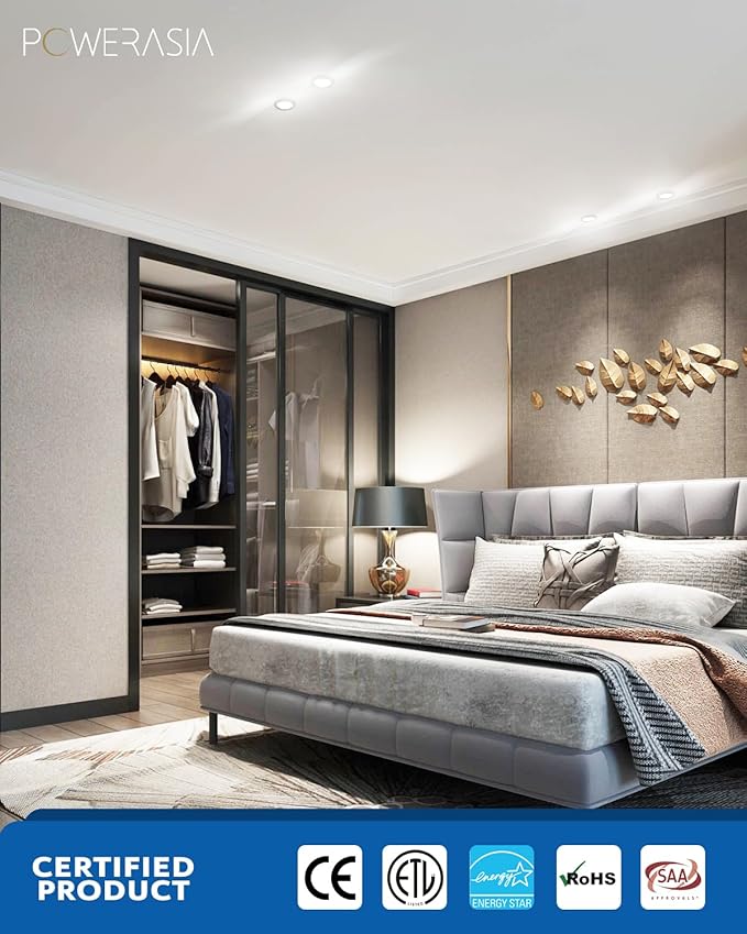 2 Pack Recessed Lighting 8 Inch with Junction Box, 5CCT 8 Inch LED Recessed Lights Dimmable 2700K/3000K/4000K/5000K/6000K, 18W 1400lm Ultra Thin Recessed Lighting - ETL and Energy Star Certified