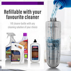 Mops for Floor Cleaning Wet Spray Mop with 14 oz Refillable Bottle and 3 Washable Microfiber Pads Home or Commercial Use Dry Wet Flat Mop for Hardwood Laminate Wood Ceramic