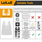 LEILUO 10 Pack Oscillating Tool Blade 8 Rigid and 2 Flexible Multitool Scraper Blades for Caulk Paint Adhesive Removal Compatible with DeWalt Makita Dremel and More