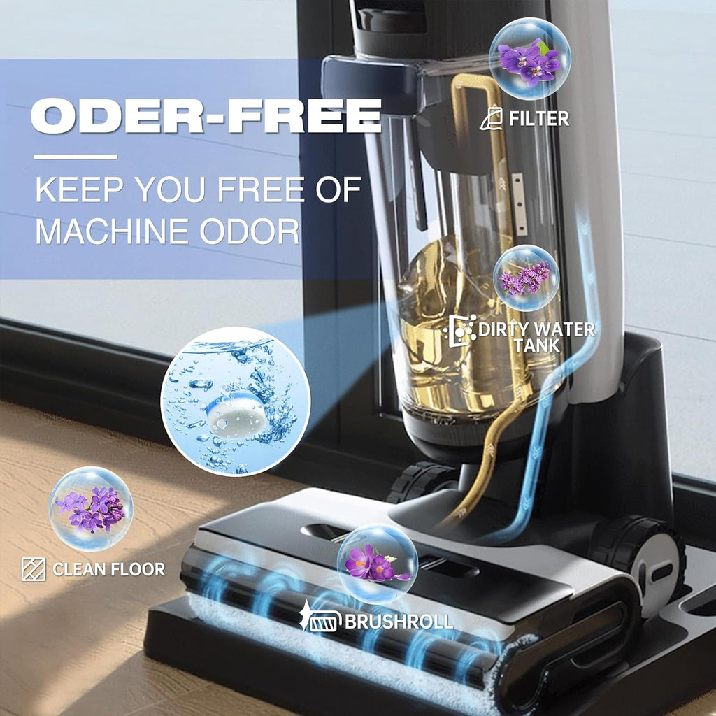 YGY Floor Cleaning Tablets,Compitable with Tineco Cleaning Solution|Clean Machine and Floor 2 in1-Getting Rid of Machine Odors|Cleaning Tablets are Easy and Safe to Use，72 pack