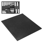 5S Lean Tool Box Foam Organizers 1/2 INCH Thick (1 Piece) (10.625" x 22.25", Black)