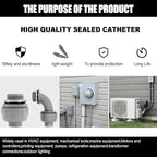 1-1/4 inch PVC Flexible Conduit Connector UL Listed Conduit Connector Fittings 12 Pack (8 Pcs 180D/4 Pcs 90D)