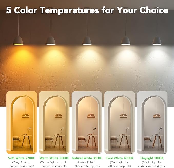 BUBO A19 LED Light Bulbs, 100 Watt Equivalent LED Bulbs, Soft White 2700K, 1500 Lumens, E26 Standard Base, Non-Dimmable, 13W Soft White LED Bulbs for Bedroom Living Room Home Office, 24 Pack