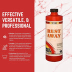 Pro's Choice Rust Away Rust Remover - Powerful Stain Remover & Rust Cleaner - Rust Stain Remover for Carpets, Upholstery, and Surfaces - Bathroom Stain Remover for Multiple Surfaces (16 fl. oz)