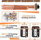 HE 55220 Water Heater Element Replacement for Ecosmart ECO POU 6, ECO 8, ECO 11, Rheem, Eemax, Richmond Electric Tankless Water Heater, 5.5KW 220V/6KW 240V Unit