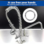 for T&S Brass B-0107 Pre-Rinse Spray Valve for Commercial Kitchens | 1.15 GPM flow rate | Compatible with T&S Brass Parts and Faucets