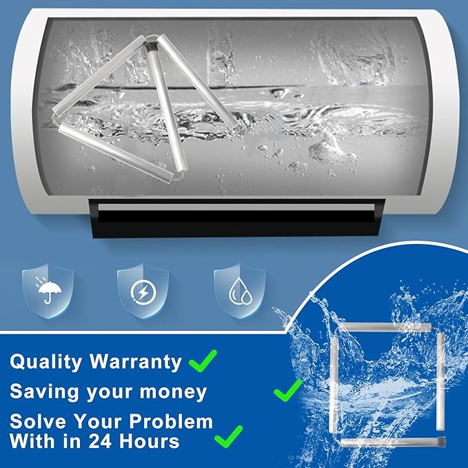 PODOY 44" Flexible Magnesium Anode Rod for Hot Water Heater 3/4" NPT Thread Water Heater Anode Rod Compatible with Rheemm Reliancee Richmondd GEE for Home Water Tank 2 Packs Including Teflon Tape