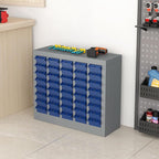 40-Drawer Parts Storage Cabinet – Multi-Purpose Organizer for Screws, Bolts, Nails, Craft Supplies, Legos, Makeup & Tools – Compact Plastic Drawer Unit for Garage, Workshop, Classroom & Home