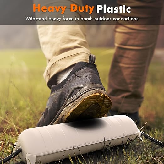 2 Pack of Outdoor IP44 Waterproof Connection Box by Restmo, Weatherproof Electrical Extension Cord Cover, Safety Seal Enclosure to Protect Holiday Lighting Decorations, Power Tools, Fountains, White