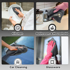 Microfiber Cleaning Cloths Roll, 75 Pack Tear Away Microfiber Towels Roll, 12" x 12" Lint Free Rags, Reusable Cleaning Cloths, Washable, Scratch Free,Ultra Absorbent Dish Rags(Dark Grey)