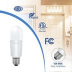 Jolux led Stick Lights for Enclosed Fixture,Led bulbs100 Watt Equivalent,2700K Soft White,1500 LM,E26 Medium Screw Base,High Lumen Light Bulb,Non-Dimmable, 6 Count (Pack of 1)………