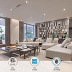 TORCHSTAR 12-Pack 4 Inch Ultra-Thin LED Recessed Lighting with J-Box, 4000K Cool White, 10W Dimmable 700lm Brightness LED Downlight, ETL & Energy Star Listed