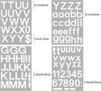 Outus 8 Sheets Vinyl Letter Stickers Self Adhesive Mailbox Numbers Alphabet Stickers Stick on Letters for Christmas Stockings Scrapbook Bulletin Board School Business(2 Inch,White)
