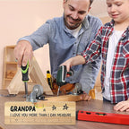 Gifts for Grandpa from Grandkids, Best Christmas Gifts for Grandfather, Funny Birthday Fathers Day Valentines Gift for Father Dad Papa Wooden Spirit Level A7