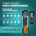 CuZn Under Sink Water Filter for Sink Faucet, 20K Gallons or 2 Year Filtration Life, Reduces PFAs, PFOS, Lead, Chlorine, Improves Taste of Tap Water, NSF/ANSI 42 & 372 Certified High Performance