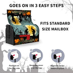 Halloween Witch Moon Mailbox Covers Magnetic 25.5 x 21 Inch Halloween Pumpkin Lanterns Seasonal Pattern Home Houses Mailbox Wraps Letter Box Cover Decorations Large Size for Outdoor