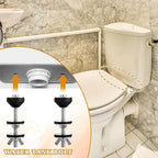 2 PCS Universal Toilet Tank to Bowl Bolts Seat Screws Replacement Kit, Heavy Duty Toilet Tank Bolts Kit, Stainless Steel Seat Screws and Waterproof Rubber Washers with Extra Long Nut for Fastening