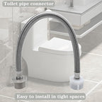 12 Inches Hose Extension - 7/8 Male to 7/8 Female Ballcock,Connector to Toilet Tank,Stops Leaks & Fits Bidet Sprayer/Tank Adapter,Compatible With TOTO Series Washlet