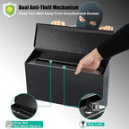 KYODOLED Locking Wall Mount Mailboxes for Outside, Large Capacity Mail Box for House with Key Lock, Security Drop Box, Metal Post Box for Home, Office Decorative,15.7 * 9.9 * 4.9in