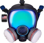 Parcil Distribution Gas Mask Survival Nuclear and Chemical Full Face Respirator - Organic Vapor & Particulate - CE Tested