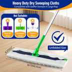 60 Count XL Pet Dry Sweeping Cloth Refills for Swiffer Sweeper XL Mop, Unscented Heavy Duty Dry Pads Refills for Multi-Surface Floor Cleaning