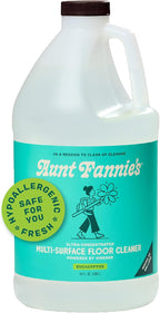 Aunt Fannie's Ultra Concentrated Floor Cleaner Vinegar Wash, Multi-Surface Solution For Mopping, Value Size, Eucalyptus Scent, 64 oz