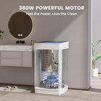 Zynkez 18Lbs Washer and 10Lbs Dryer Combo, Full Automatic Portable Laundry Set with 7 Wash Programs, 5 Dry Modes, Stainless Steel Tub, Compact for Apartments, Dorms, RVs